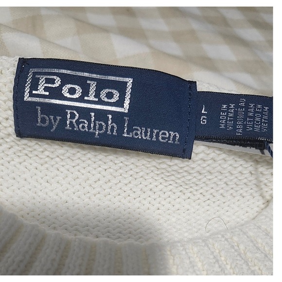 Polo Ralph Lauren Polo Bear Sweater Intarsia Knit Cream Nautical Lighthouse NWT - Picture 8 of 8